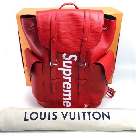 buy louis vuitton supreme backpack|louis vuitton supreme raincoat.